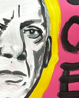 Pablo Picasso- Pop Art Portrait with Quote Print