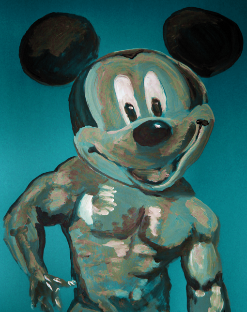 Twonk Mickey Mouse- Pop Art Portrait Print