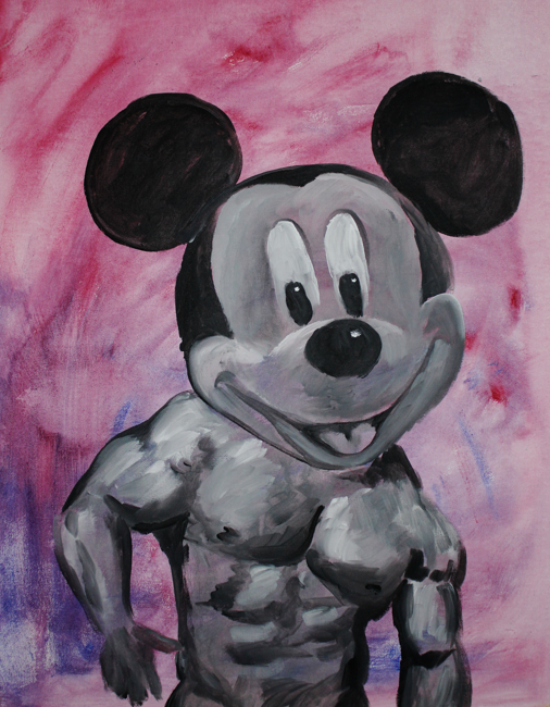 Twonk Mickey Mouse #1- Pop Art Portrait Print