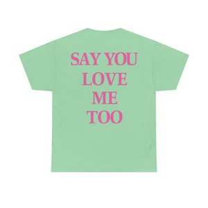 SYLMT Tee - Mint With Pink