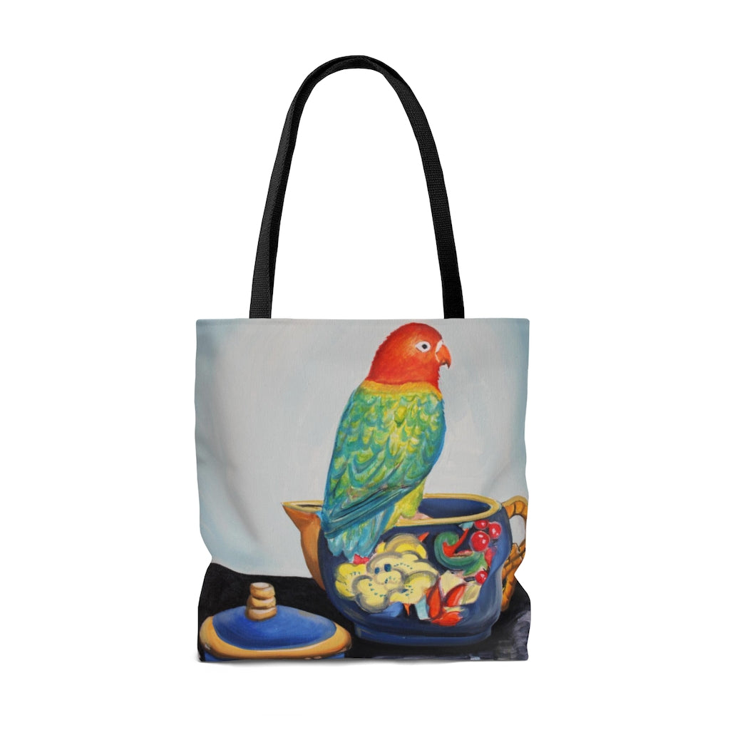 Excuse Me, There's a Bird on Your Bag Tote