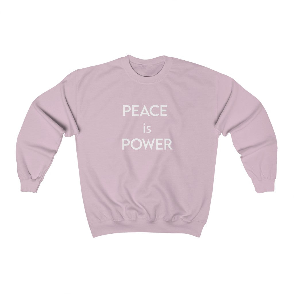 【BRICK】PEACE SLOGAN SWEATSHIRTS PEACE Is POWER Sweatshirt | Unisex Peace is Power Sweatshirt